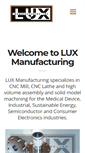 Mobile Screenshot of luxmfg.com